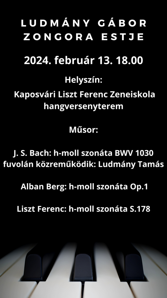 Havi programok Kaposvári Liszt Ferenc Zeneiskola